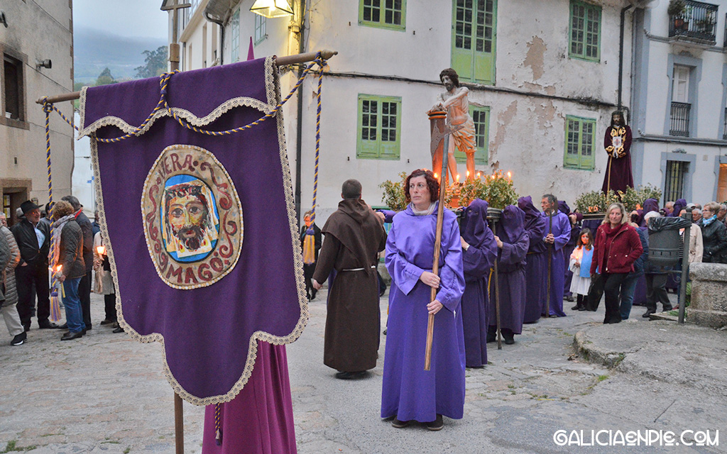 Cristo da Flaxelación. Procesión do Prendemento. Semana Santa en Mondoñedo. 