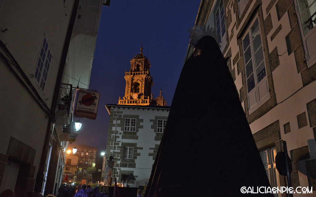 Virxe Dolorosa. Procesión do Prendemento. Semana Santa en Mondoñedo. 