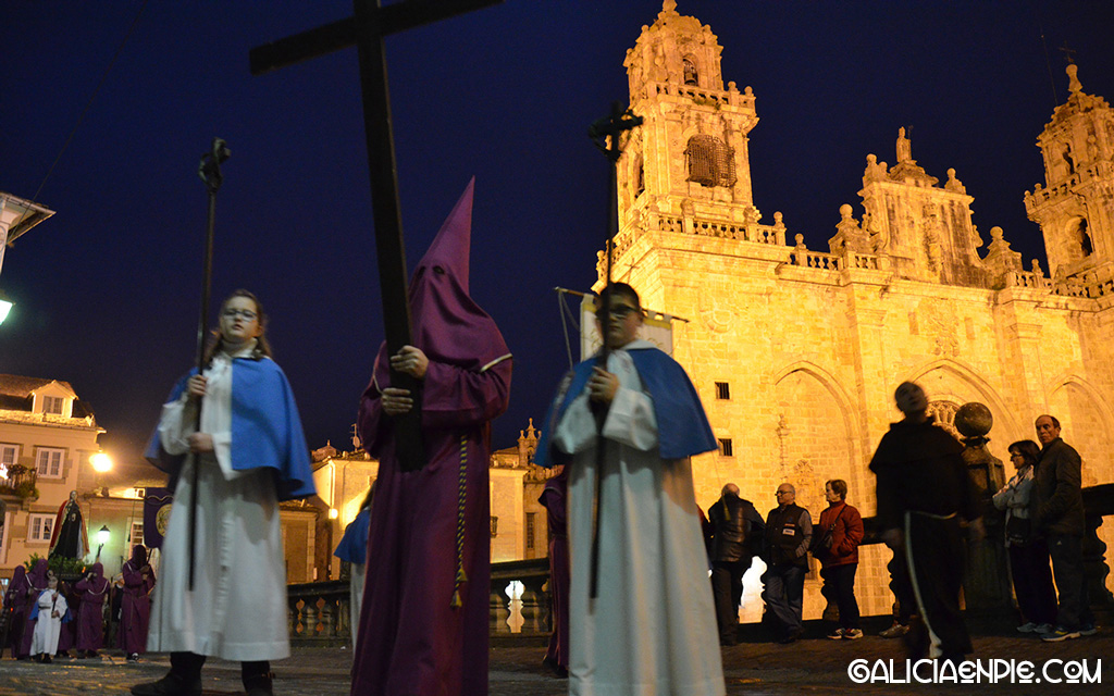 Procesión do Prendemento. Semana Santa en Mondoñedo.