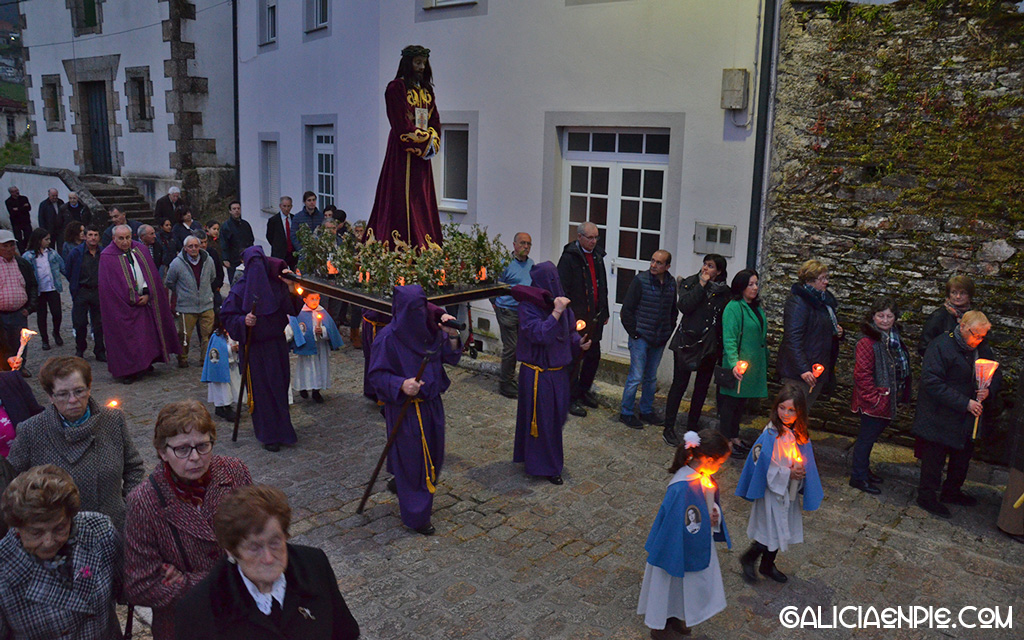 Cristo de Medinaceli. Procesión do Prendemento. Semana Santa en Mondoñedo.