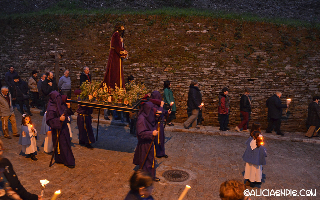 Cristo de Medinaceli. Procesión do Prendemento. Semana Santa en Mondoñedo.